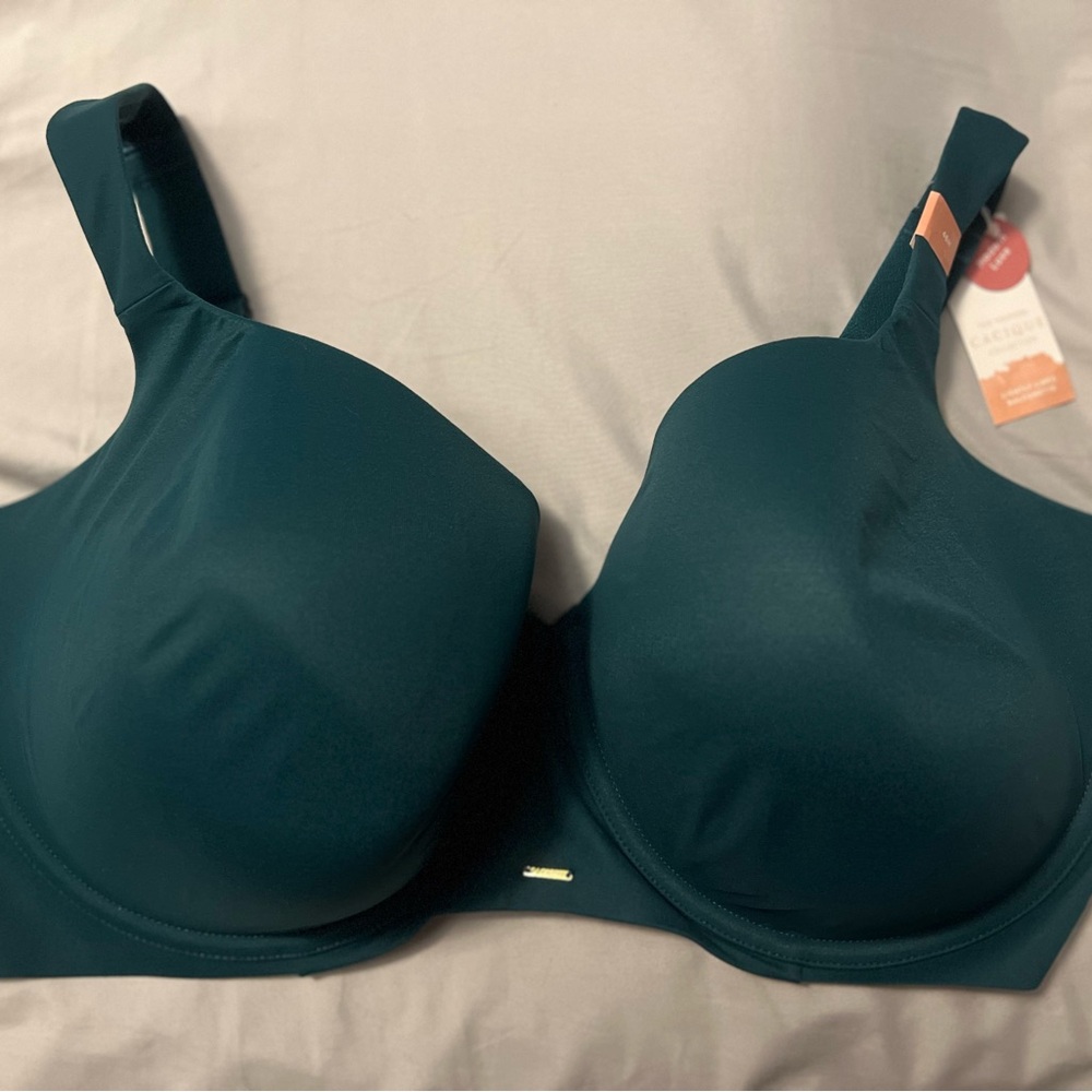 Cacique Green Full Coverage Bra with Molded Cups